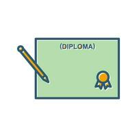 icono de vector de diploma