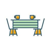 Dining Table Vector Icon