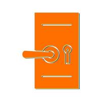 Door Security Lock Vector Icon