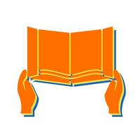 Reading Holy Book Vector Icon