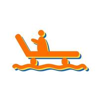 Riding Sled Vector Icon