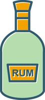 Bottle of Rum Vector Icon