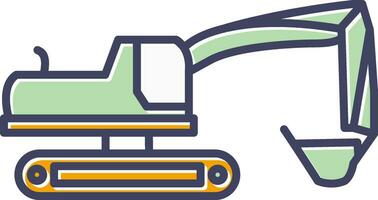 Excavator Vector Icon