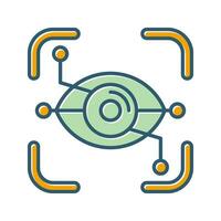 Eye Recognition Vector Icon