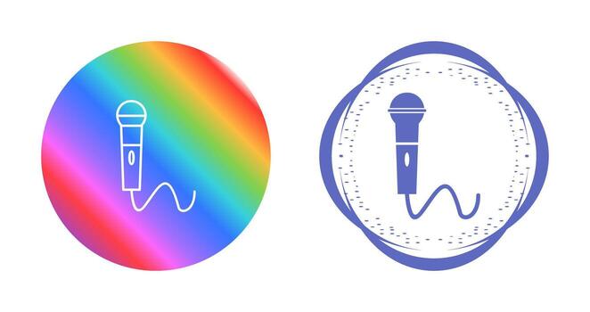 icono de vector de micrófono