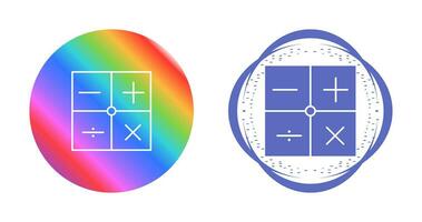 icono de vector de símbolos matemáticos