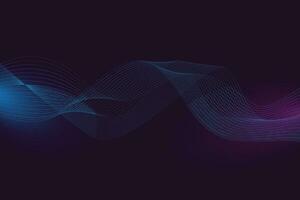 Abstract futuristic wave flow line motion graphic technology background vector