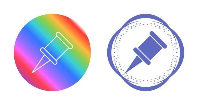 icono de vector de pin