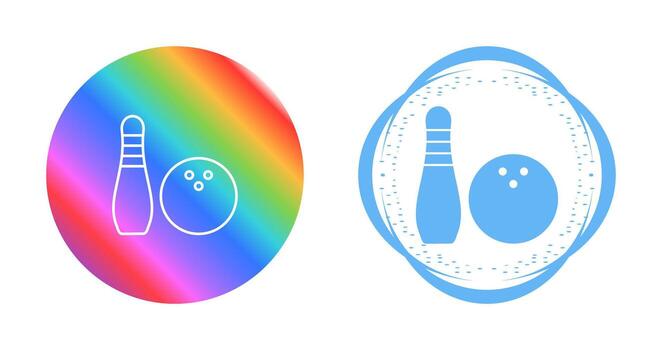 icono de vector de bolos