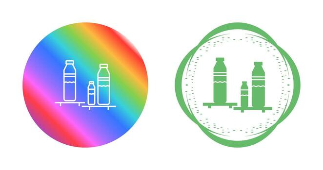 icono de vector de estante de botellas