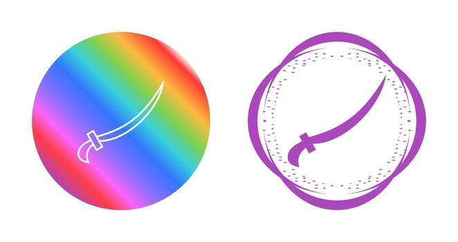 Arabic Sword Vector Icon