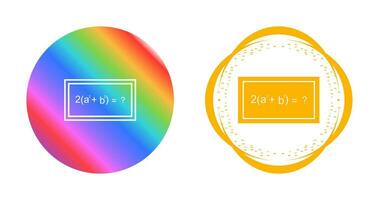 Solving Formula Vector Icon