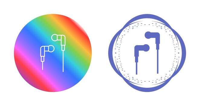 icono de vector de auriculares