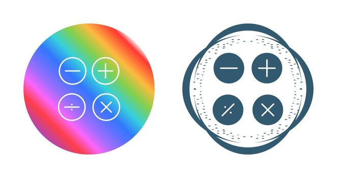 Math Symbols Vector Icon