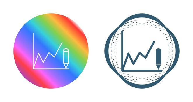 icono de vector de gráficos de dibujo