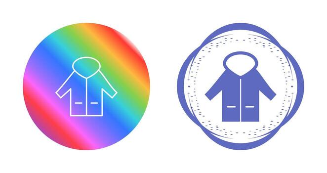 icono de vector de abrigo