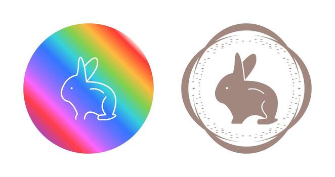 icono de vector de conejito