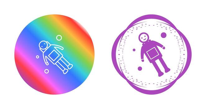 icono de vector de hombre espacial