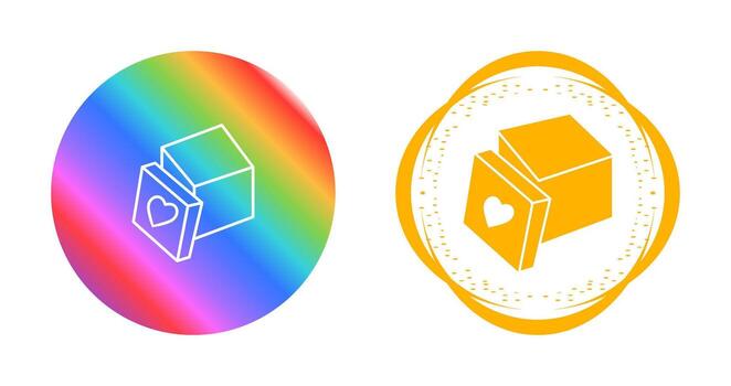 icono de vector de regalo abierto