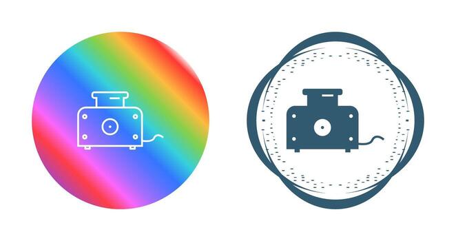 icono de vector de tostadora