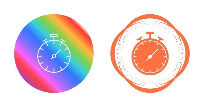 icono de vector de cronómetro