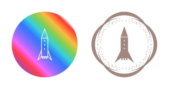 Space Rocket Vector Icon