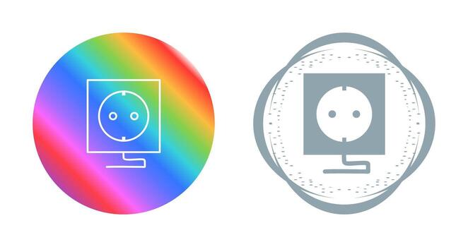icono de vector de enchufe