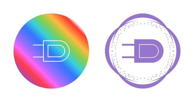 icono de vector de enchufe