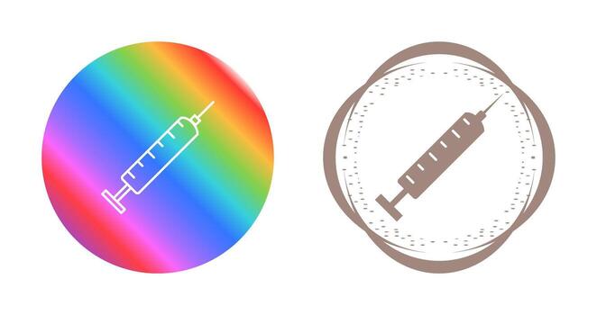 icono de vector de inyección