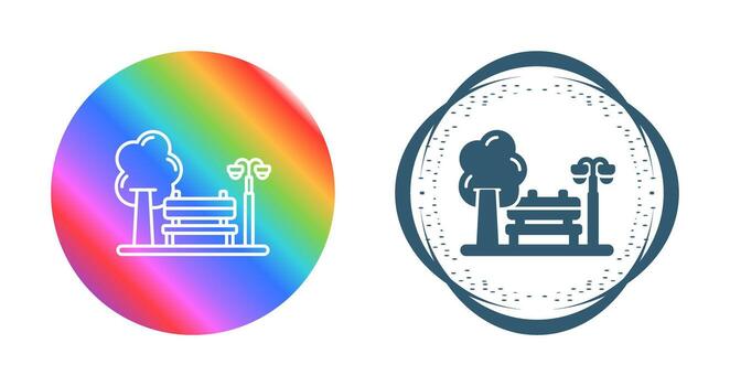 icono de vector de parque