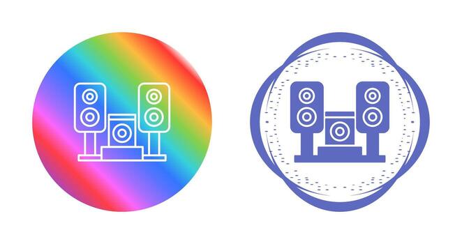 icono de vector de sistema de música