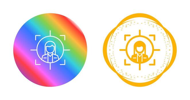 icono de vector de destino