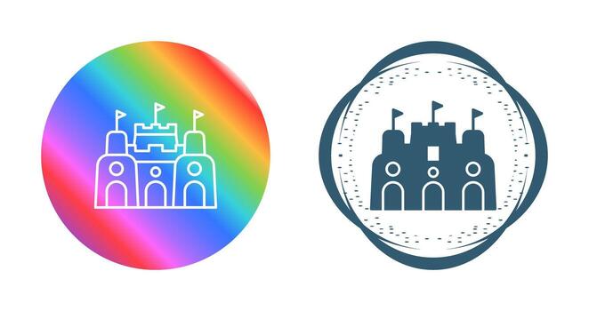 Sand Castle Vector Icon