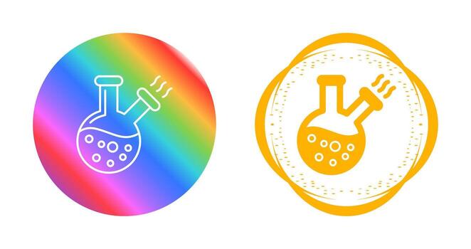 icono de vector de matraz