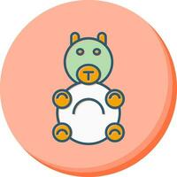 icono de vector de juguete de peluche