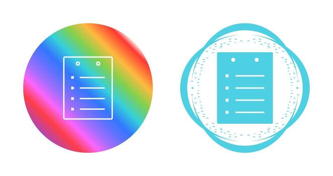 icono de vector de notas