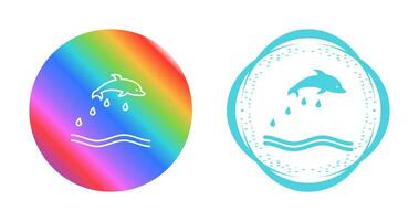 icono de vector de delfín