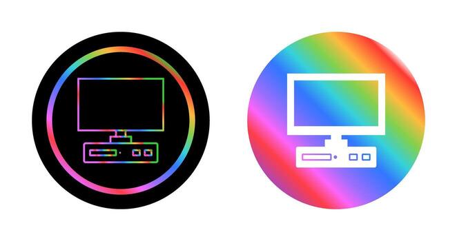icono de vector de escritorio