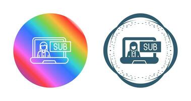 Subscriber Model Vector Icon