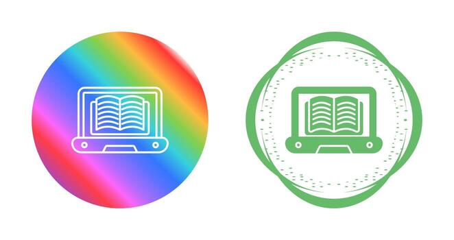 Online Learning Vector Icon