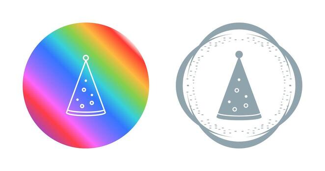 icono de vector de sombrero de cumpleaños