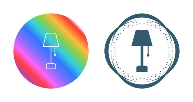 icono de vector de lámpara