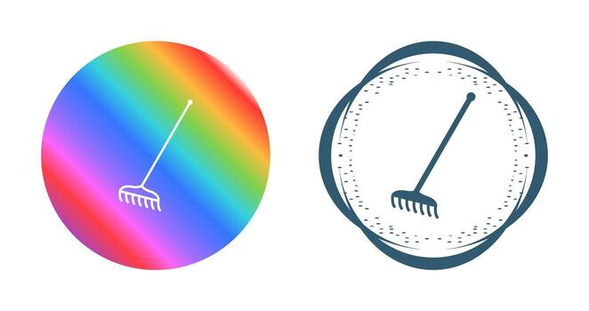 icono de vector de rastrillo