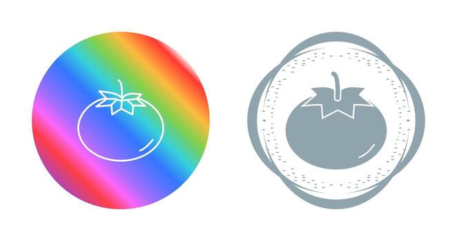icono de vector de tomate