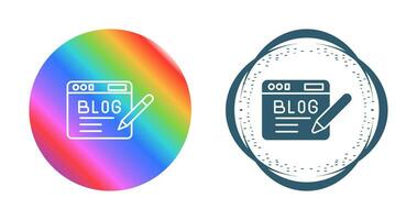 Blog Vector Icon