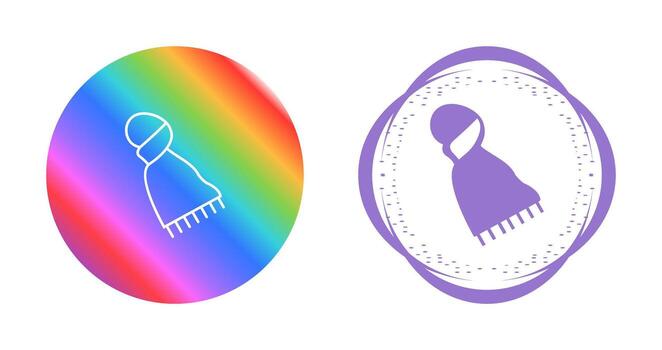 icono de vector de bufanda