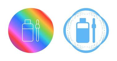 Bottle and Dropper Vector Icon