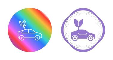 Eco friendly Car Vector Icon