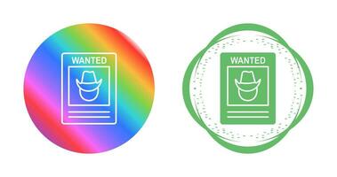 Wanted Poster Vector Icon