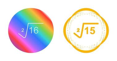 Square Root Vector Icon